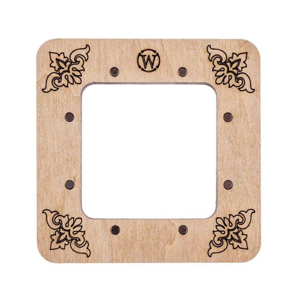 Wooden embroidery frame on magnets Magnetic embroidery frame 6x6cm 2.4"x2.4"