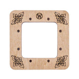 Wooden embroidery frame on magnets Magnetic embroidery frame 6x6cm 2.4"x2.4"