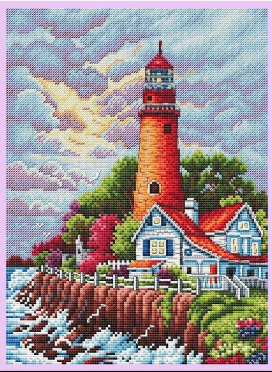 Counted Cross Stitch Kit Lighthouse DIY Kolorova