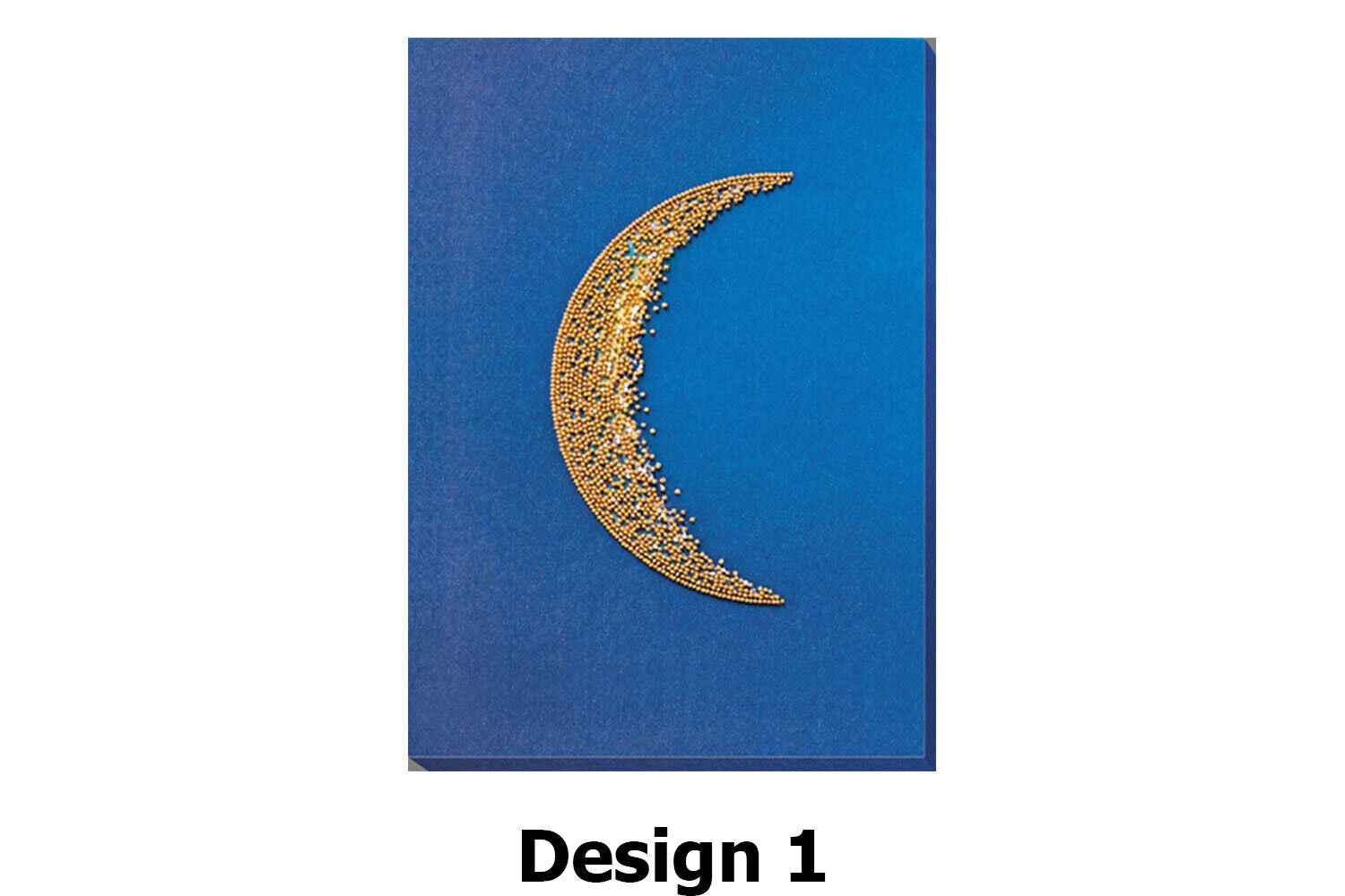 Bead Embroidery Kit Moon Beaded stitching Bead needlepoint Beadwork DIY