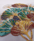 Bead Embroidery Kit Flowers Beaded stitching Beadwork Bead needlepoint DIY