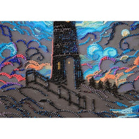 Bead Embroidery Kit Lighthouse Beaded stitching Bead needlepoint Beadwork