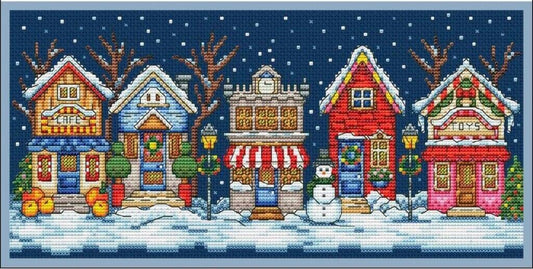 Counted Cross Stitch Kit Christmas DIY Unprinted canvas
