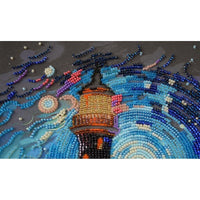 Bead Embroidery Kit Lighthouse Beaded stitching Bead needlepoint Beadwork