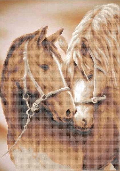 Bead Embroidery Kit Horse DIY Bead needlepoint Bead stitching