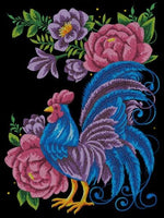 Bead Embroidery Kit Rooster Bead needlepoint Bead stitching Beadwork DIY