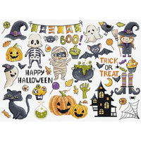 Counted Cross Stitch Kit Halloween DIY Unprinted canvas