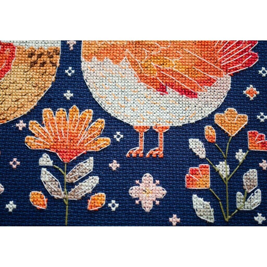 Counted Cross Stitch Kit Chickens DIY Unprinted canvas