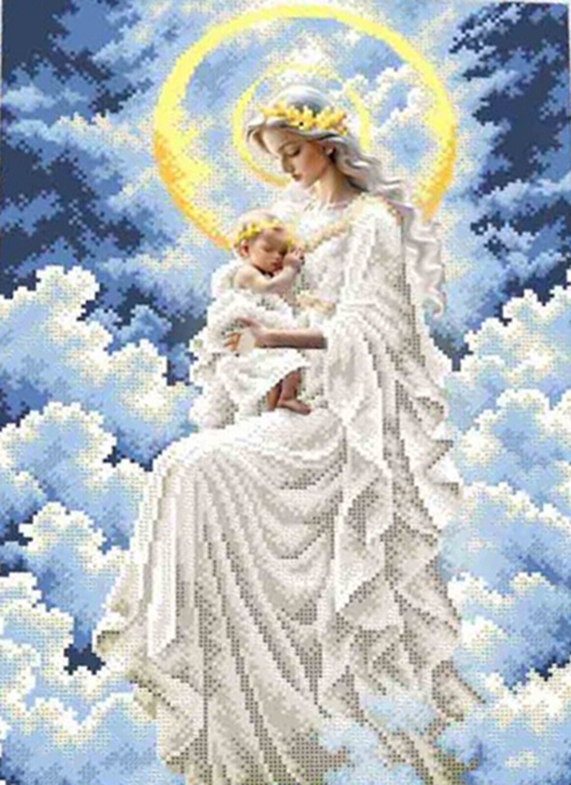 Bead Embroidery Kit Madonna DIY Bead needlepoint Beadwork