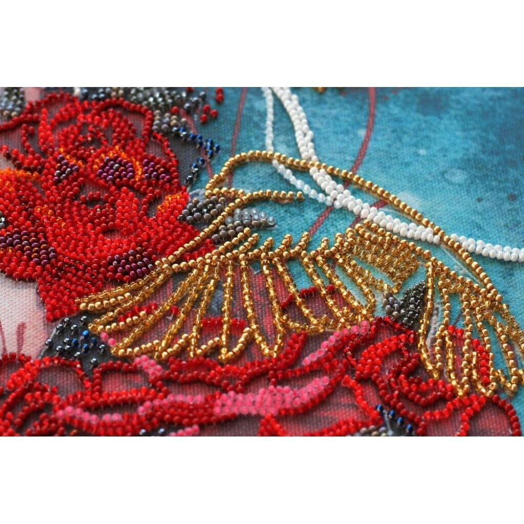 Bead Embroidery Kit Lady Towards the dream Bead needlepoint Beadwork DIY