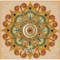 Bead Embroidery Kit Mandala Source of wealth Beaded needlepoint