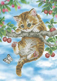 Bead Embroidery Kit Cat DIY Beaded needlepoint Beaded stitching