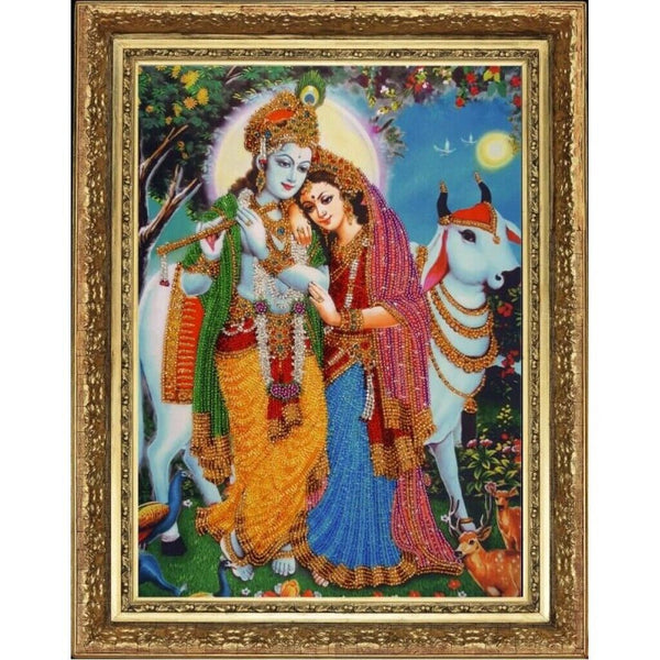 Bead Embroidery Kit Krishna DIY Bead needlepoint Beadwork