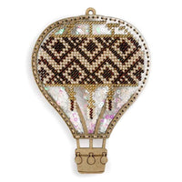 Bead Embroidery Kit on Plastic Gold balloon DIY Christmas tree toy