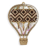 Bead Embroidery Kit on Plastic Gold balloon DIY Christmas tree toy