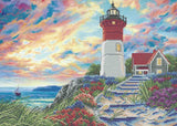 Bead Embroidery Kit Lighthouse DIY Beaded stitching Bead needlepoint