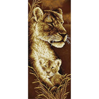 Bead Embroidery Kit Lions DIY Bead needlepoint Bead stitching Beadwork