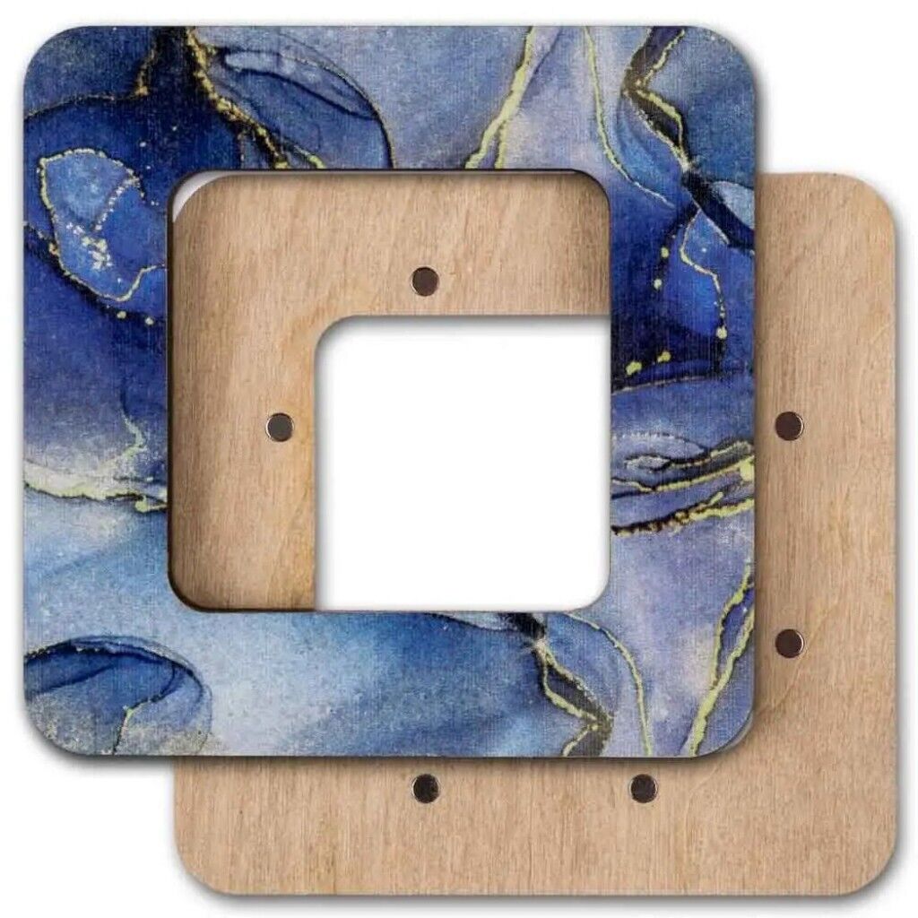 Wooden embroidery frame on magnets Magnetic embroidery frame 6x6cm 2.4"x2.4"