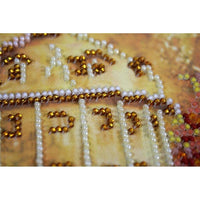 Bead Embroidery Kit Autumn city Beaded stitching Bead needlepoint Beadwork DIY