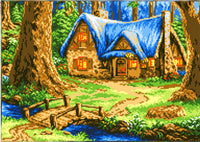 Full Bead Embroidery Kit In the forest DIY Beaded needlepoint Beaded stitching