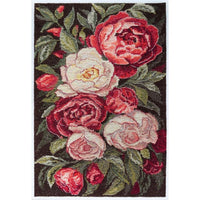 Counted Cross Stitch Kit Roses DIY Unprinted canvas