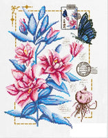 Bead Embroidery Kit Lilies DIY Bead needlepoint Bead stitching