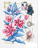 Bead Embroidery Kit Lilies DIY Bead needlepoint Bead stitching