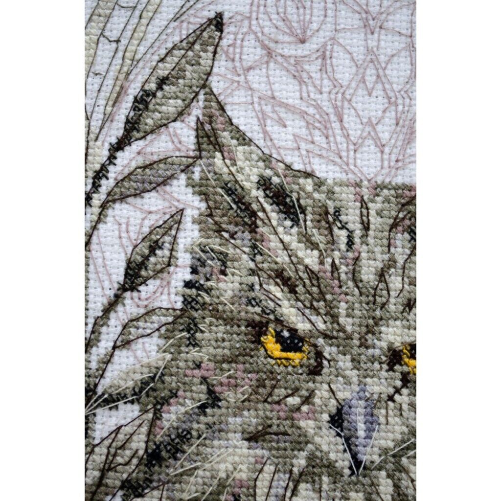 Counted Cross Stitch Kit Owl DIY Unprinted canvas