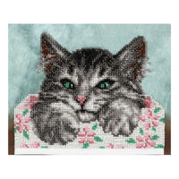 Bead Embroidery Kit Cat Bead needlepoint Bead stitching Beadwork DIY