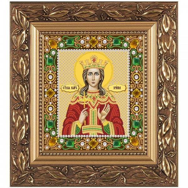 Bead Embroidery Kit Icon St. Irene DIY Bead needlepoint Beadwork