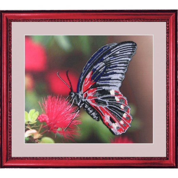 Bead Embroidery Kit Butterfly DIY Bead needlepoint Beadwork