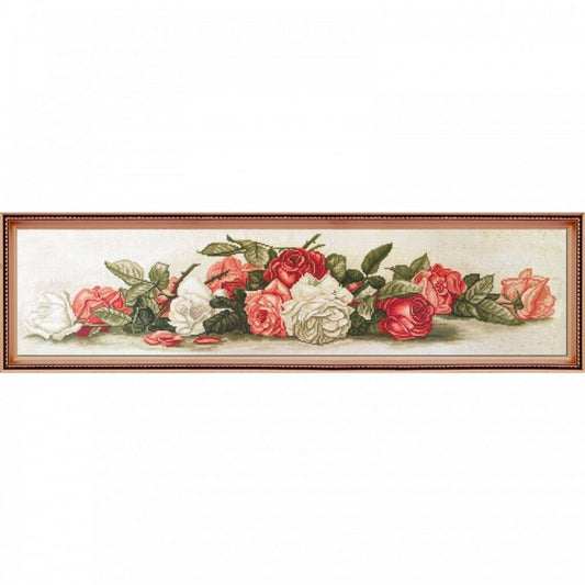 Counted Cross Stitch Kit Roses Flowers DIY Nova Sloboda