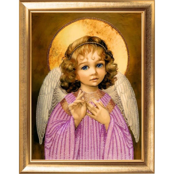 Bead Embroidery Kit Little angel DIY Bead needlepoint Bead stitching Beadwork