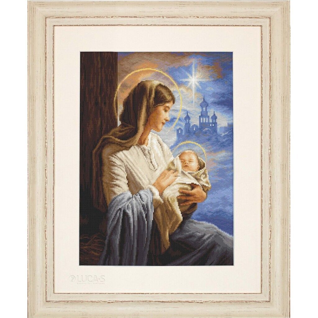 Gobelin kit Tapestry embroidery Kit Virgin Mary Luca-S DIY Unprinted canvas