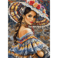 Gobelin kit Tapestry embroidery Kit Mexican festival Luca-S DIY Unprinted canvas