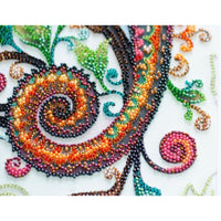 Bead Embroidery Kit DIY Chameleon Bead needlepoint Beadwork Beading