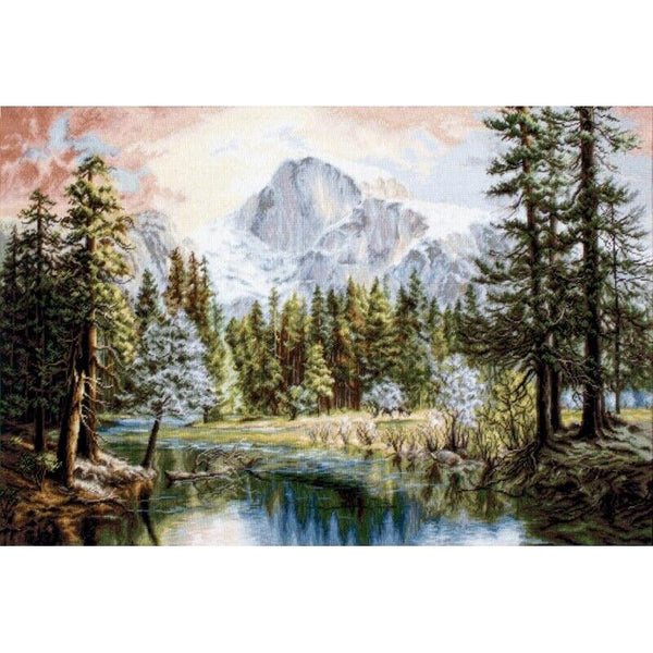 Gobelin kit Tapestry embroidery Kit The greatness of nature DIY Unprinted canvas