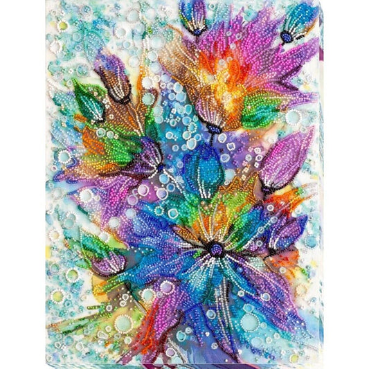 Bead Embroidery Kit Rainbow flowers Beadwork Bead needlepoint DIY