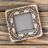 Wooden embroidery frame on magnets Magnetic embroidery frame 6x6cm 2.4"x2.4"