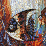 Bead Embroidery Kit Fish Bead needlepoint Bead stitching Beadwork DIY