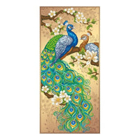 Bead Embroidery Kit Peacock Beaded needlepoint Bead stitching Beadwork DIY