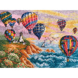 Counted Cross Stitch Kit Balloons DIY Unprinted canvas