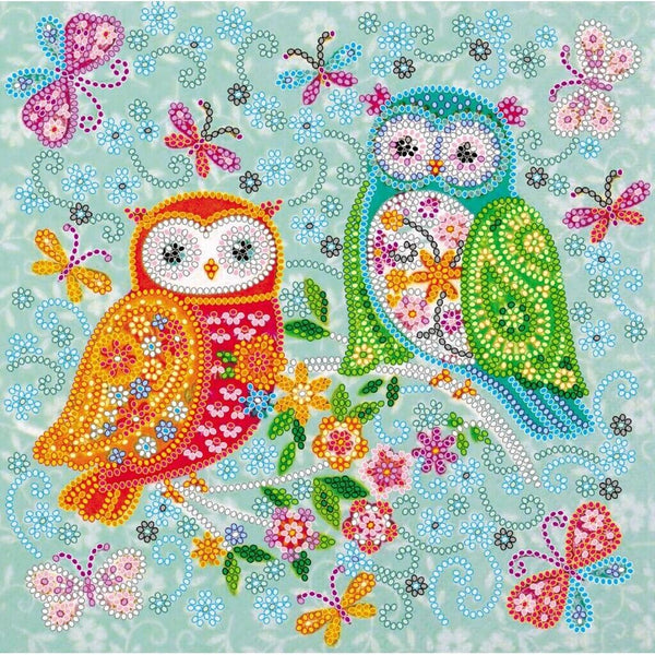 Bead Embroidery Kit Birds Owls Beaded stitching Bead needlepoint DIY