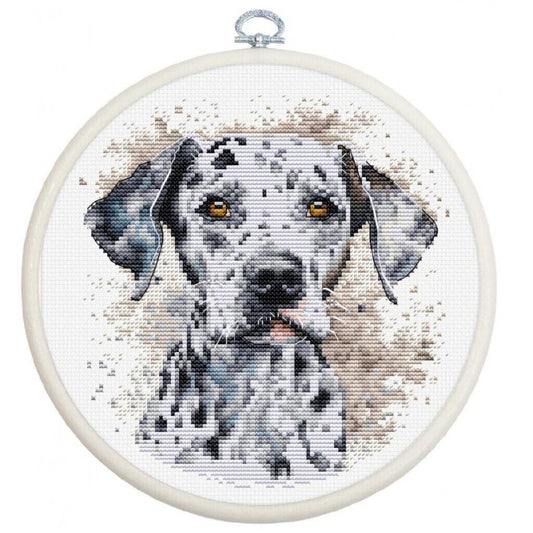 Counted Cross Stitch Kit Dalmatian Dog Luca-S DIY Unprinted canvas