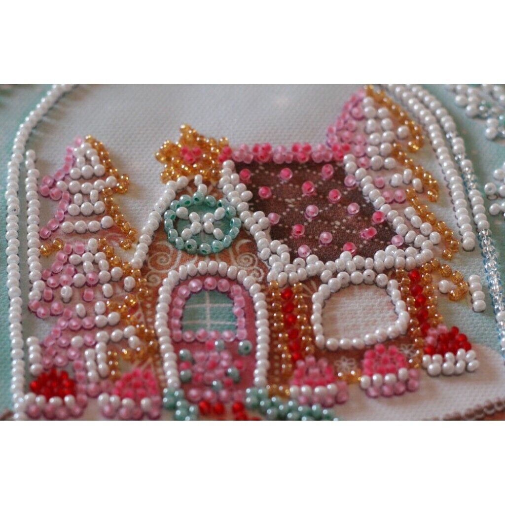 Bead Embroidery Kit Christmas Bead stitching Bead needlepoint DIY