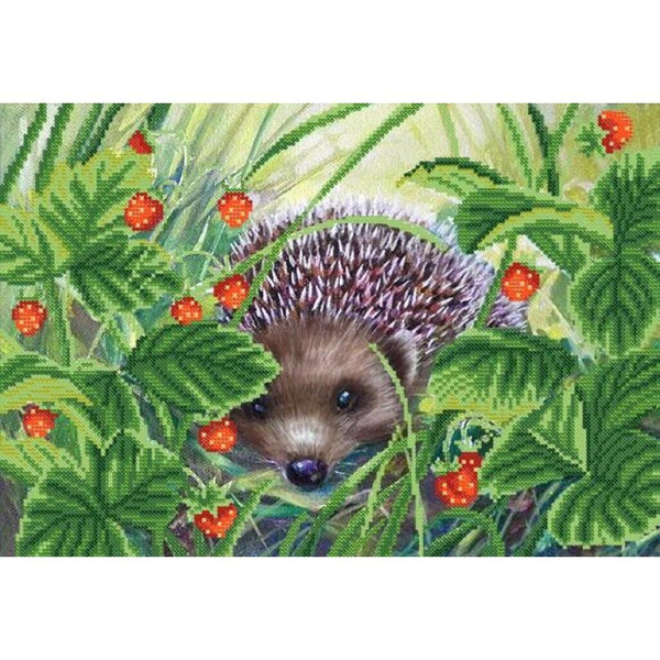 Bead Embroidery Kit Hedgehog Bead needlepoint Bead stitching Beadwork DIY