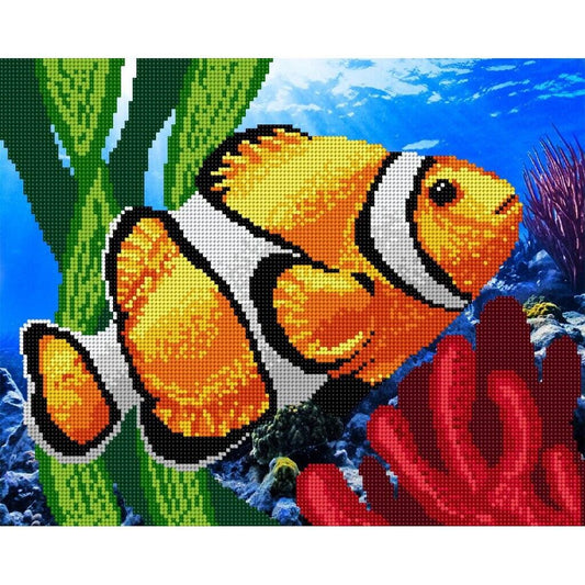 Bead Embroidery Kit Fish DIY Bead needlepoint Beadwork