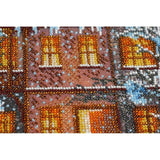 Bead Embroidery Kit Winter night Bead needlepoint Beadwork DIY