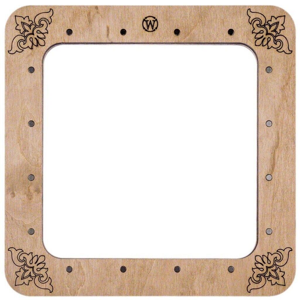 Wooden embroidery frame on magnets Magnetic embroidery frame 19x19cm 7.6"x7.6"
