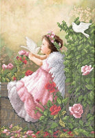 Bead Embroidery Kit Little angel DIY Bead needlepoint Bead stitching